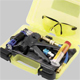1687001591 - Professional tool set for injection of an UV contrast agent and identification of leakage in the refrigerant circuit. Injector gun, 1 x UV cartridge, UV leak detection lamp, service hose, and rapid coupling.