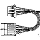 1684463382 - 5 way adapter cable Oval type