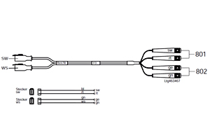 VAG adapter cable (2x2 pin)