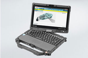 The rugged workshop laptop that can be used as a notebook or a tablet.